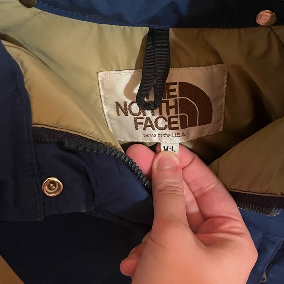 The North Face Vintage Made in USA Blue Goose Down Puffer Coat - Picture 3 of 9